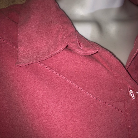 White Stag Long Sleeve Button-Down Blouse - Picture 8 of 11